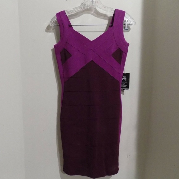 Express Dresses & Skirts - EXPRESS Color Block Sleeveles Dress, Small NEW